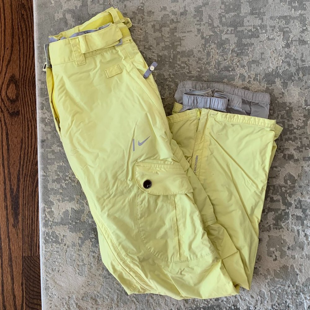 Yellow Nike Snow Pants